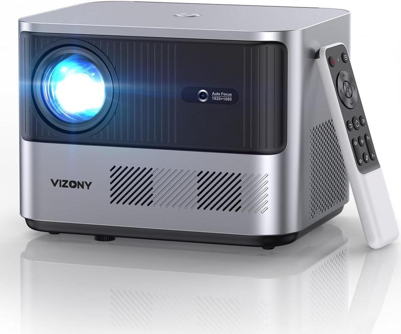 Main image of VIZONY FHD 1080P Projector 4K Support, 800ANSI 5G WiFi Bluetooth Projector, Outdoor Projector with Full-Sealed Engine/Electric Focus/4P4D/PPT/Zoom, Home Movie Projector Compatible w/iOS/Android/PC/TV