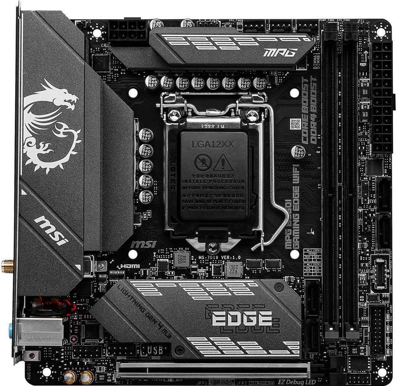 Main image of MSI MPG B560I GAMING EDGE WIFI LGA 1200 Mini ITX Intel Motherboard