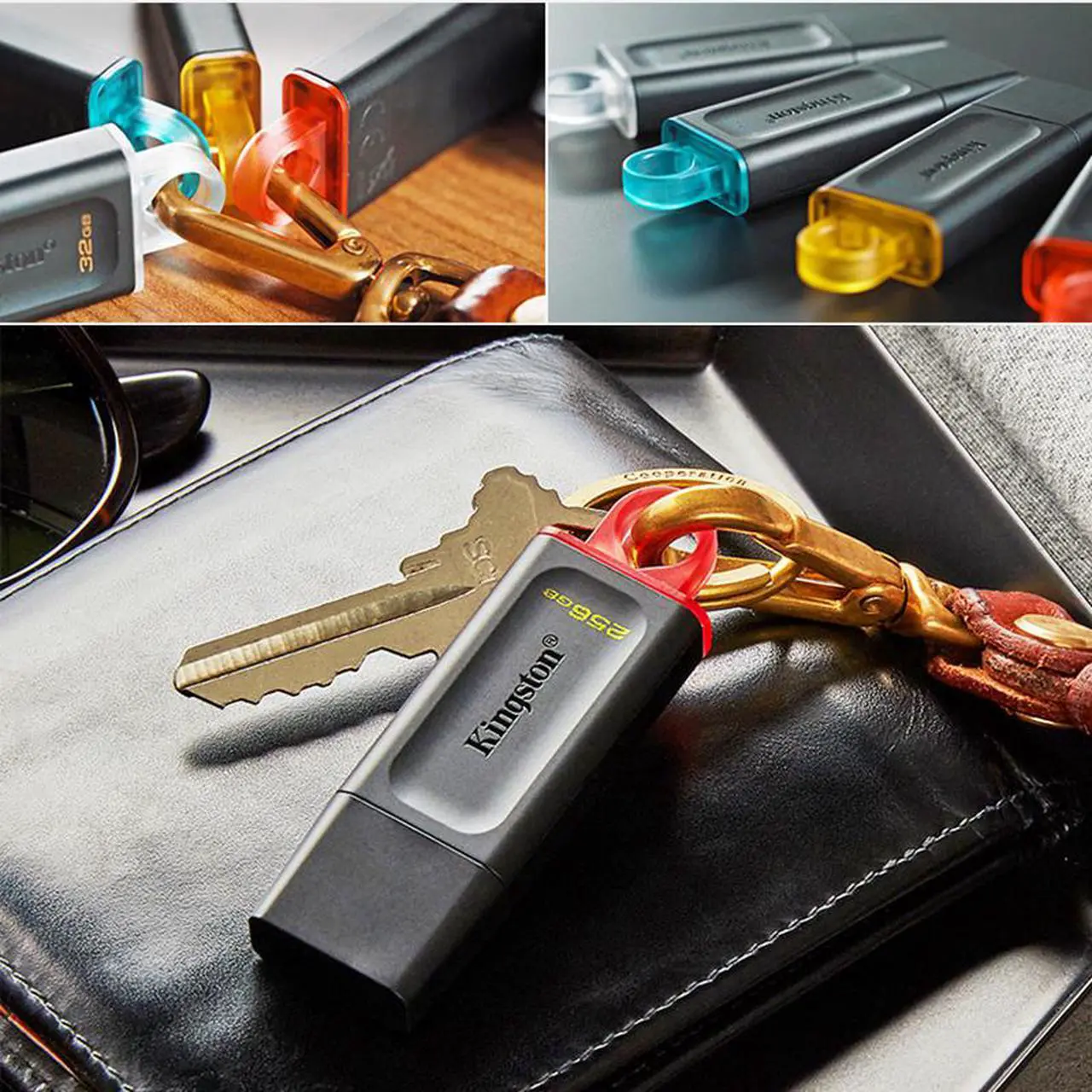 Alt view image 4 of 5 - Kingston Pendrive Cel 256gb USB Stick USB 3.0 USB flash drive 32gb pen drive u disk 64gb Memoria 128GB USB 3.2 Gen 1(Random color)