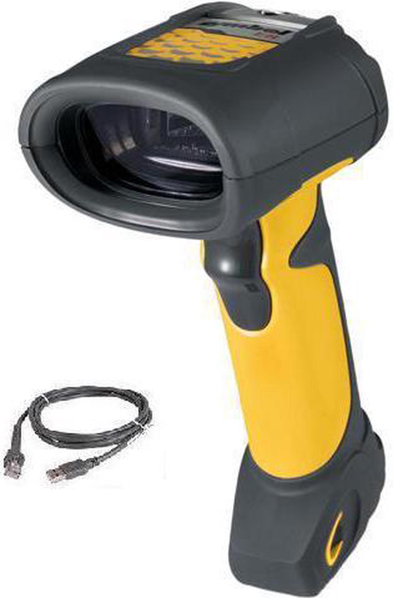 Zebra  Symbol LS3578 Series Industrial Barcode Scanner LS3578-FZ Barcode Scanner (Yellow) with USB cable ( Charging and Communication Cradle, , Power Supply, and Line Cord Not included, sold separate