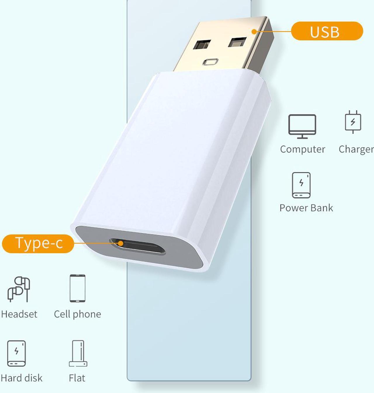 Alt view image 4 of 7 - USB C Female to USB Male Adapter Compatible with Apple MagSafe Charger(2 Pack),USB C to A Charger connecter Adapter Compatible Samsung Galaxy Note 10 S20 Plus S20+ Ultra,Google Pixel 4 3 2 XL
