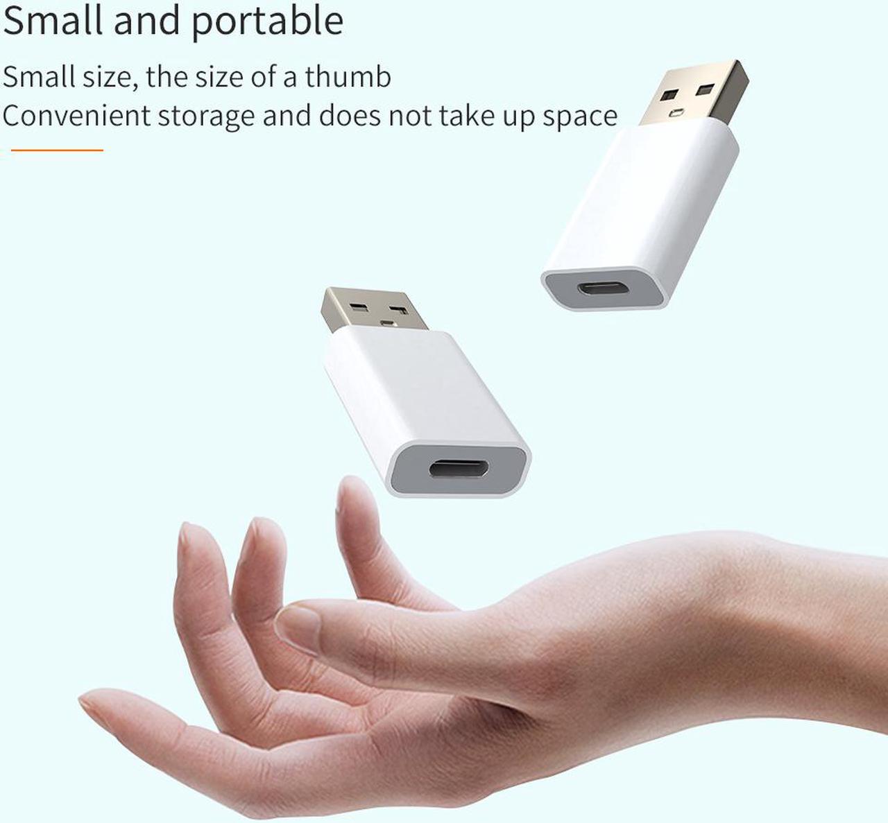 Alt view image 2 of 7 - USB C Female to USB Male Adapter Compatible with Apple MagSafe Charger(2 Pack),USB C to A Charger connecter Adapter Compatible Samsung Galaxy Note 10 S20 Plus S20+ Ultra,Google Pixel 4 3 2 XL
