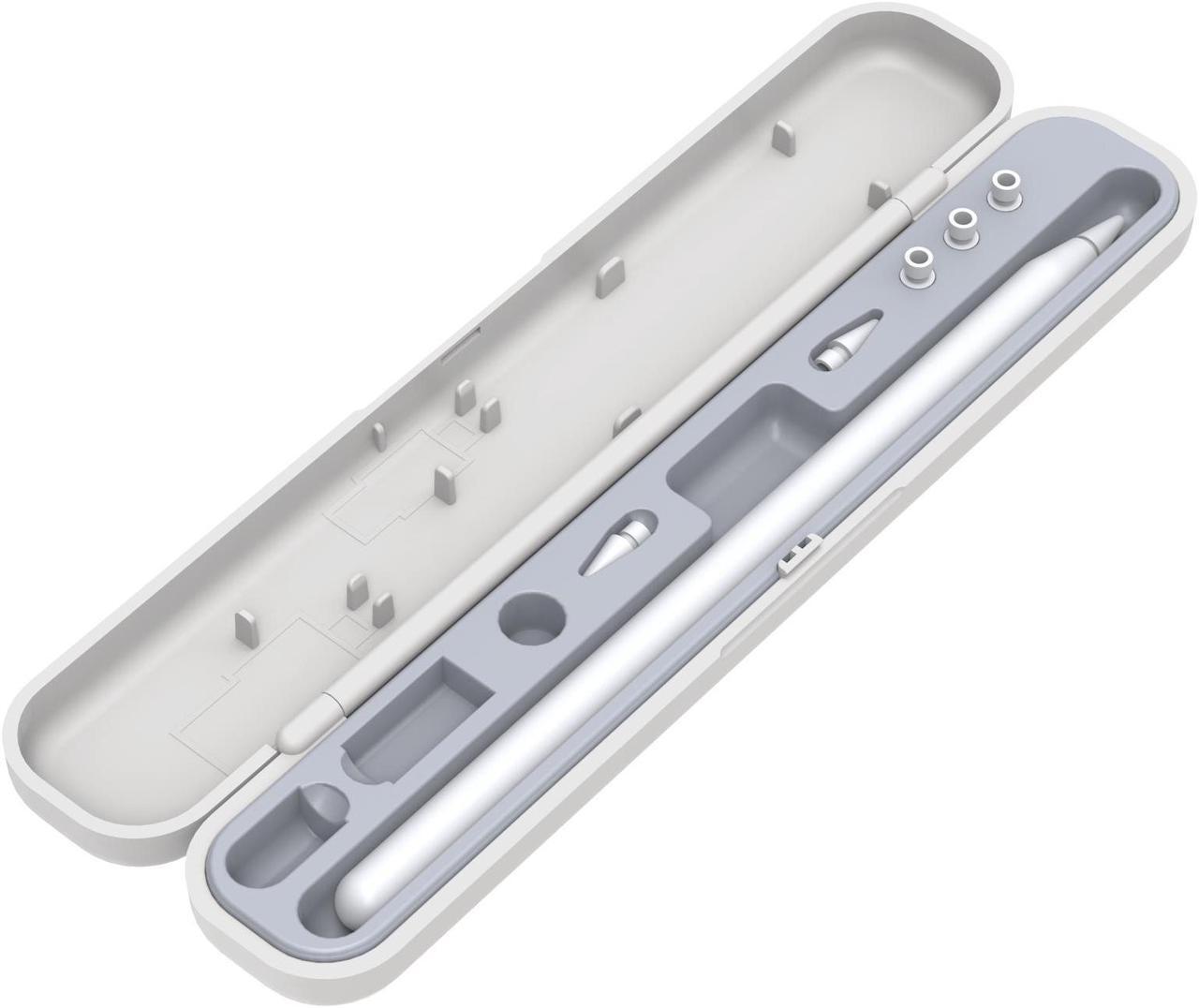 Main image of Carrying Pencil Case Storage Box with Lid for Apple Pencil 2nd Gen and 1st Generation Pen Protective Carrying Case Lightweight Compact Holder Hard Storage Box for iPad Pencil Holder Accessories