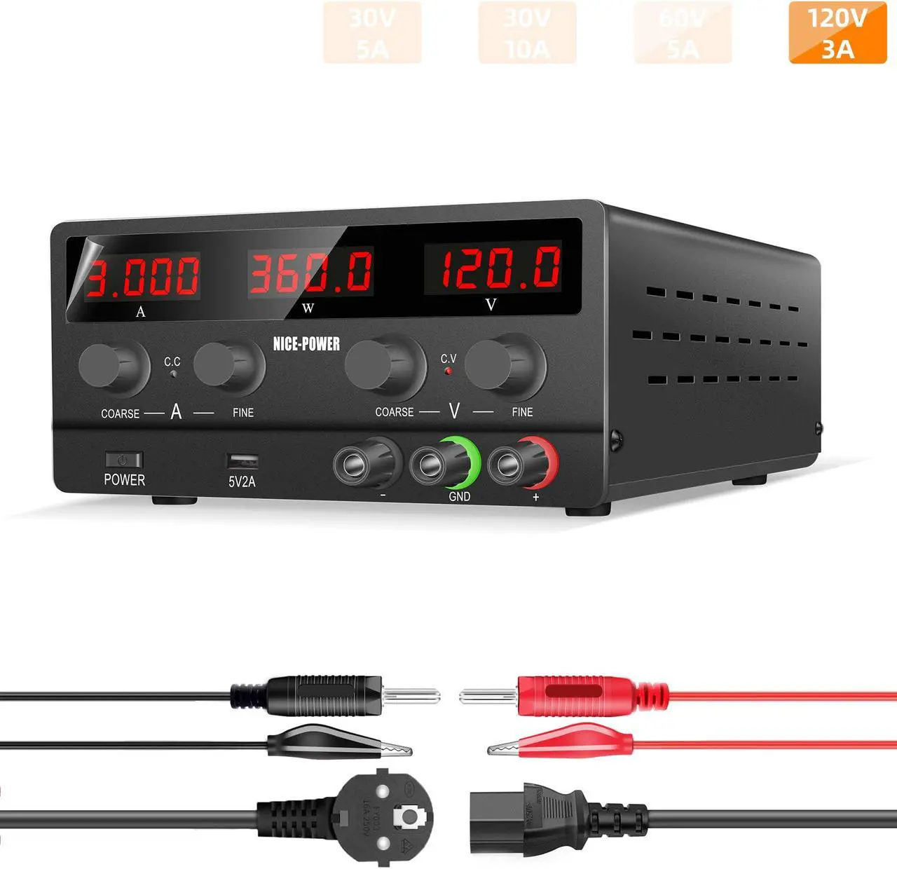 NICE-POWER SPS-H1203 Dc Switching Power Supply Dc Variable 120V 3A ...