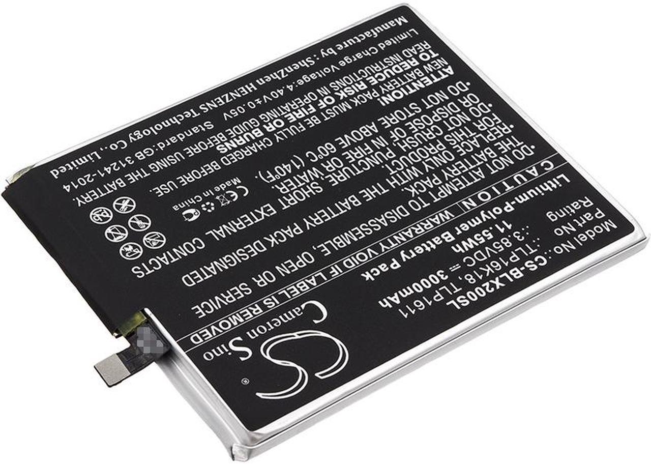 Alt view image 2 of 4 - Battery Replacement for BLU Life One X2 L0090 L0091UU TLP16G30 C766144300T TLP16K18 TLP1611