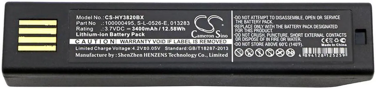 Alt view image 3 of 3 - Battery Replacement for Honeywell 3820i Xenon 1902GHD 4820 Xenon 4820 4620 Xenon 5620 BAT-SCN01 1202g Voyager 1202 Granit 1911i Xenon 1902 5620 4820i 013283 S-L-0526-E HO48L1-G 50121527-002 100000495