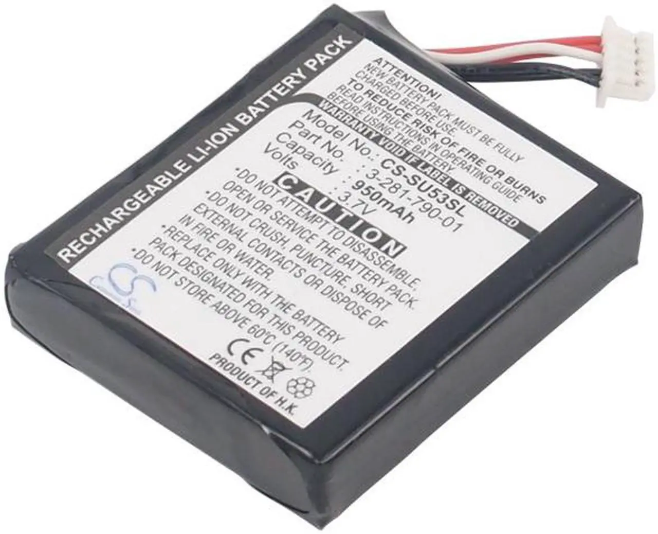 Alt view image 6 of 15 - 950mAh Battery for Sony NV-U50, NV-U50T, NV-U51T, NV-U53, NV-U53T, NVD-U01N