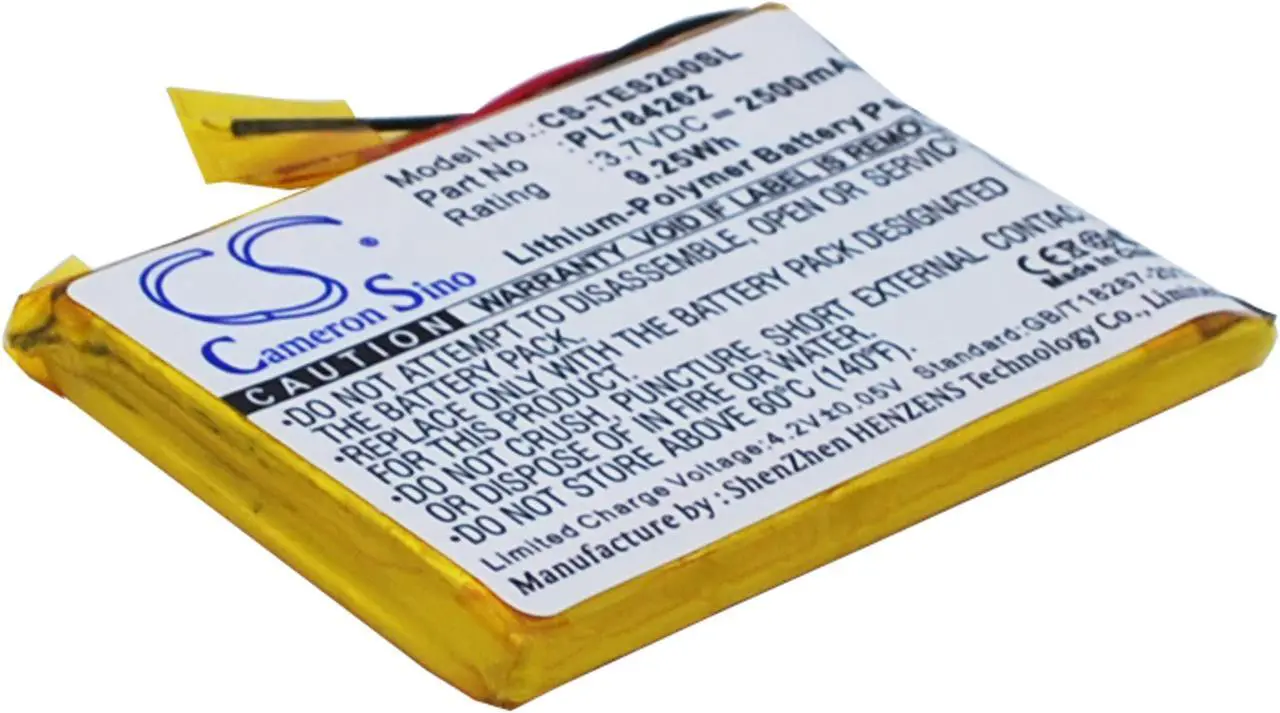 Alt view image 6 of 14 - Replacement GPS, Navigator Battery for TEASI One 2 ,PL784262    2500mAh
