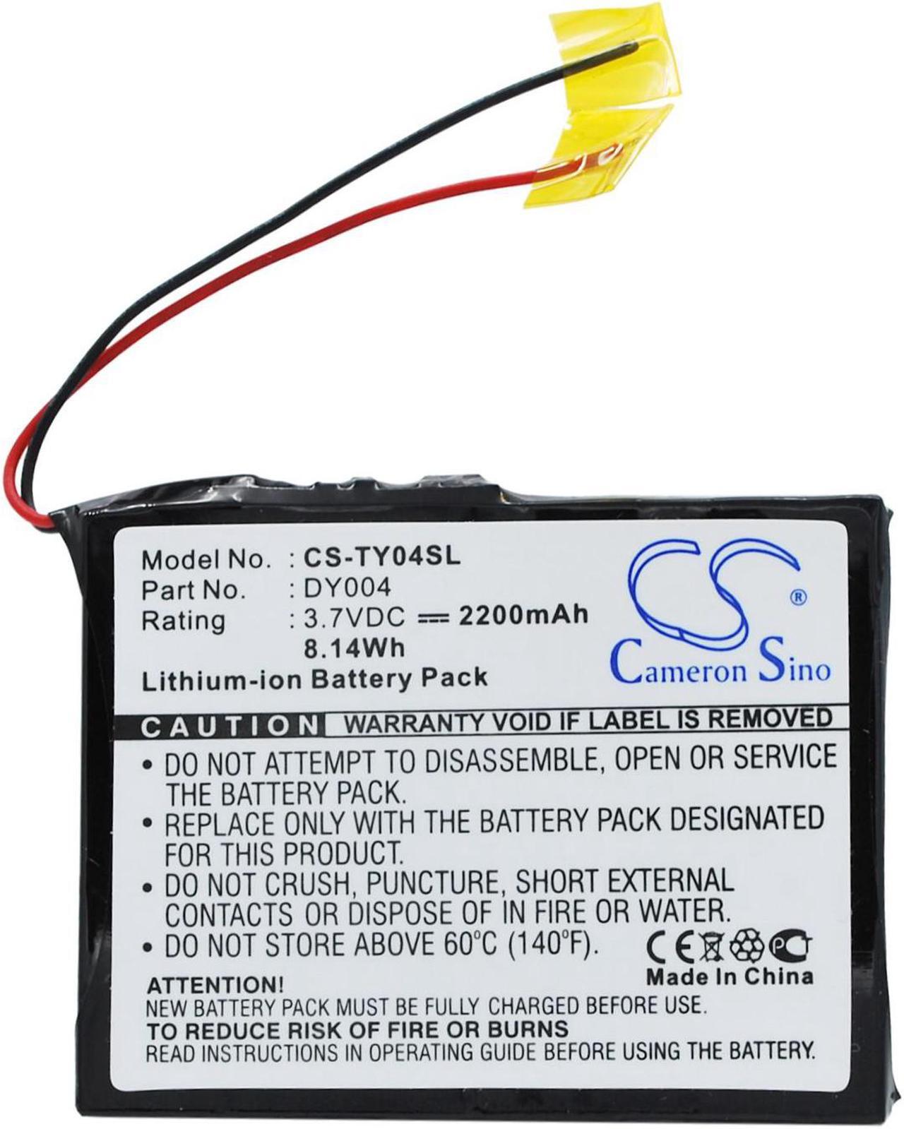 Alt view image 5 of 6 - Battery for Rio Karma 20GB DY004 MP3 Digital Audio Player CS-TY04SL 2200mAh