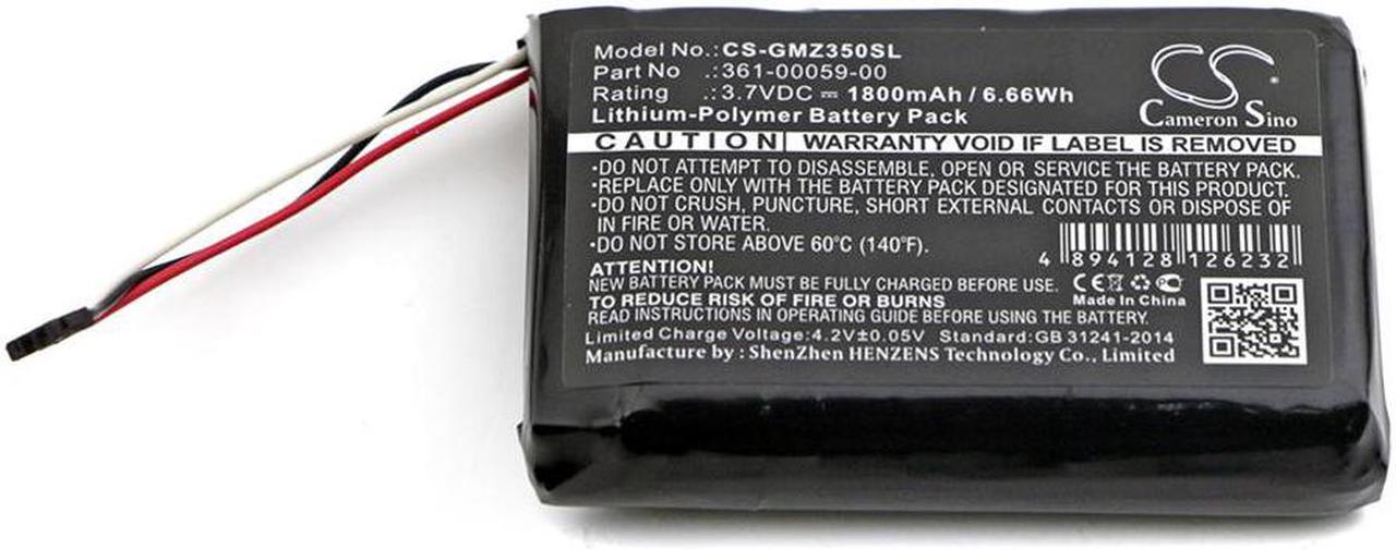 Alt view image 3 of 4 - GPS Navigation Battery for Garmin 361-00059-00 ZUMO 340LM 350LM 390LM 1800mAh