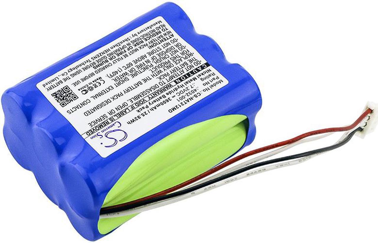Alt view image 2 of 4 - Battery Replacement for NONIN Avant 9000 Avant 2120 Avant 9600 Advant pulse oximeter 2120 9700 Pulse Oximeter 7500FO Avant 9700 Advant 9000 MED640A OM11378 B11378 E-0367 4032-001