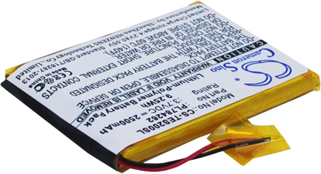 Alt view image 7 of 14 - Replacement GPS, Navigator Battery for TEASI One 2 ,PL784262    2500mAh