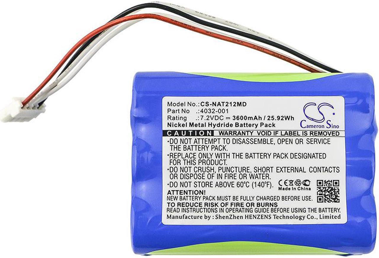 Alt view image 3 of 4 - Battery Replacement for NONIN Avant 9000 Avant 2120 Avant 9600 Advant pulse oximeter 2120 9700 Pulse Oximeter 7500FO Avant 9700 Advant 9000 MED640A OM11378 B11378 E-0367 4032-001