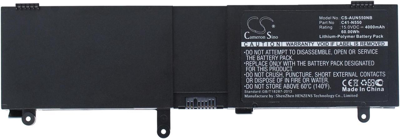 Main image of Battery Replacement for Asus N550LF-CN077H N550JK-CN297H G550JK-CN363H N550LF-XO029H ROG G550JK Series N550JK-CN338D G550JK-CN156H G550JK-CN405H N550JK-CN457H 0B200-00390000 C41-N550 0B200-00390100