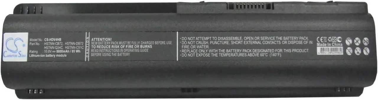 Alt view image 5 of 5 - Battery Replacement for Compaq Presario CQ60-100 Presario CQ70 Presario CQ60-208TX Presario CQ60 498482-001 HSTNN-LB72 462891-162 KS524AA HSTNN-XB72 EV06055 462890-151 KS526AA