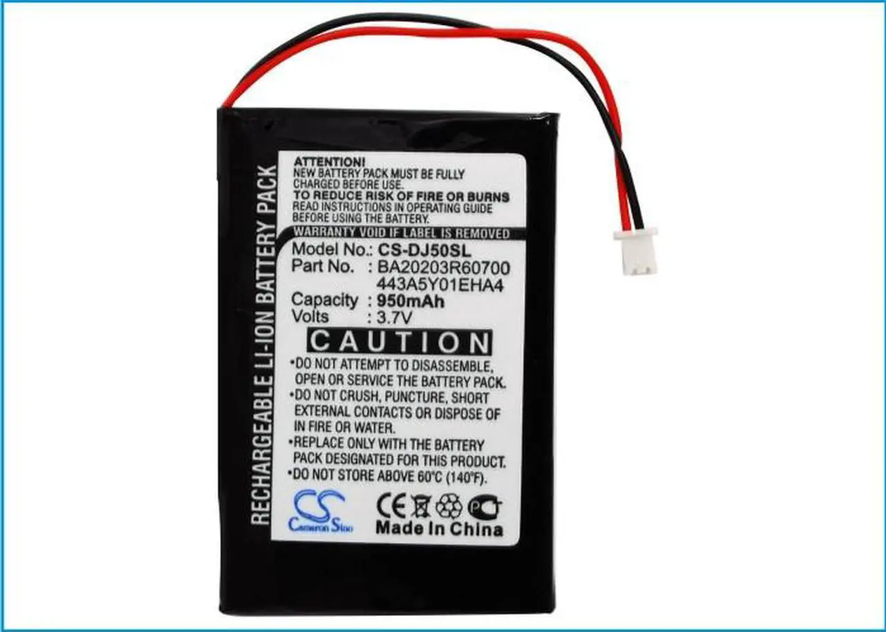 Alt view image 5 of 5 - Battery for DELL Jukebox DJ 5GB HVD3T 443A5Y01EHA4 BA20203R60700 MP3 950mAh