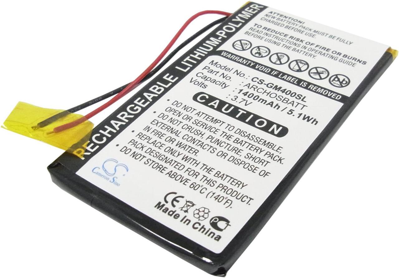 Main image of Battery for Archos AV402E Gmini 400 402 402CC PocketDISH ARCHOSBATT MP3 1400mAh