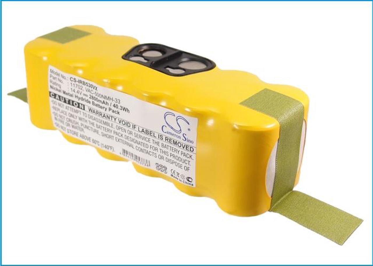 Alt view image 7 of 8 - 2800mAh Battery for iRobot APS 500 Roomba 500, 510, 530, 532, 535, 540, 550, 560, 562, 570, 580, 610, 760, 770, 780, 80501, 80501e, R3, R3 500