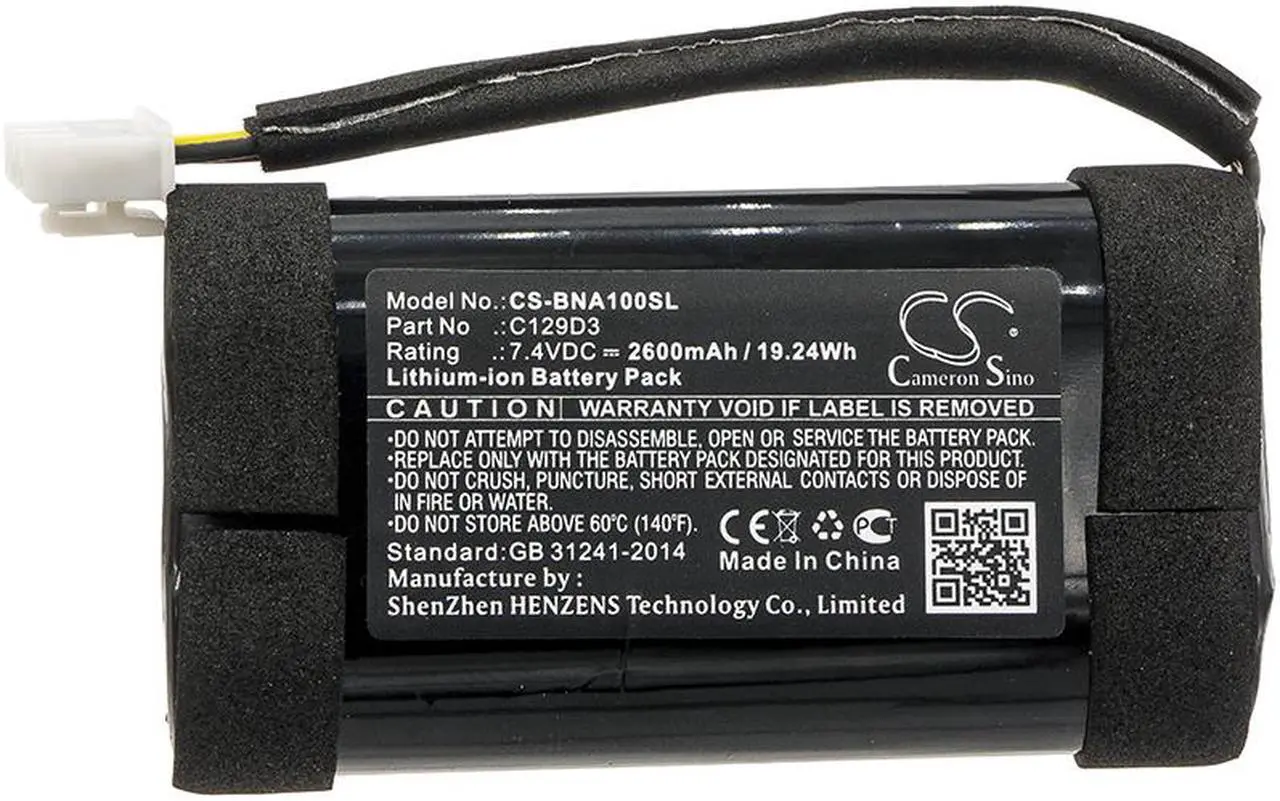 Alt view image 3 of 4 - Bluetooth Speaker Battery for Bang & Olufsen C129D3 BeoPlay A1 CS-BNA100SL 2.6Ah