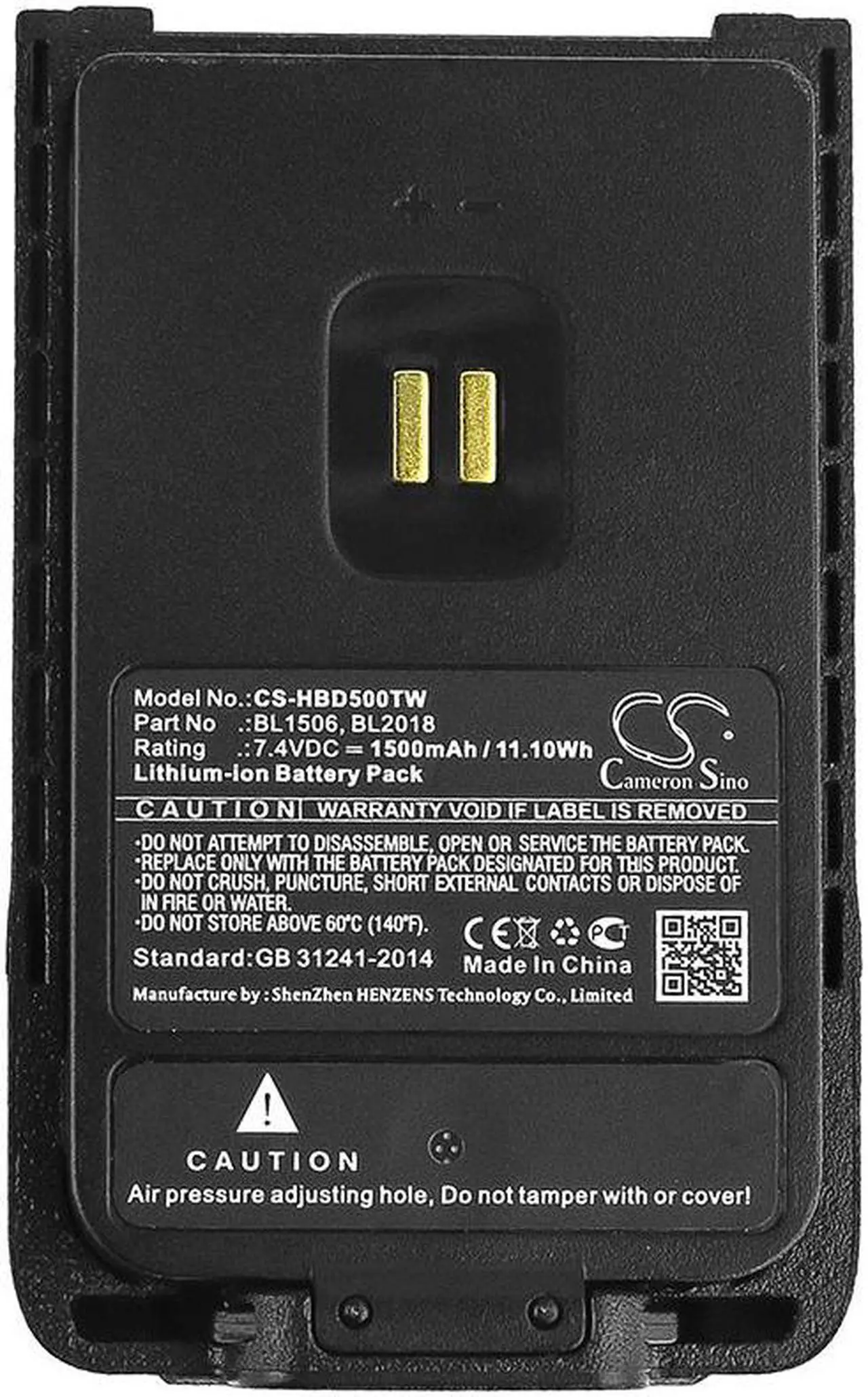 Cameron Sino Two-Way Radio Battery for Hytera - Thumbnail 5
