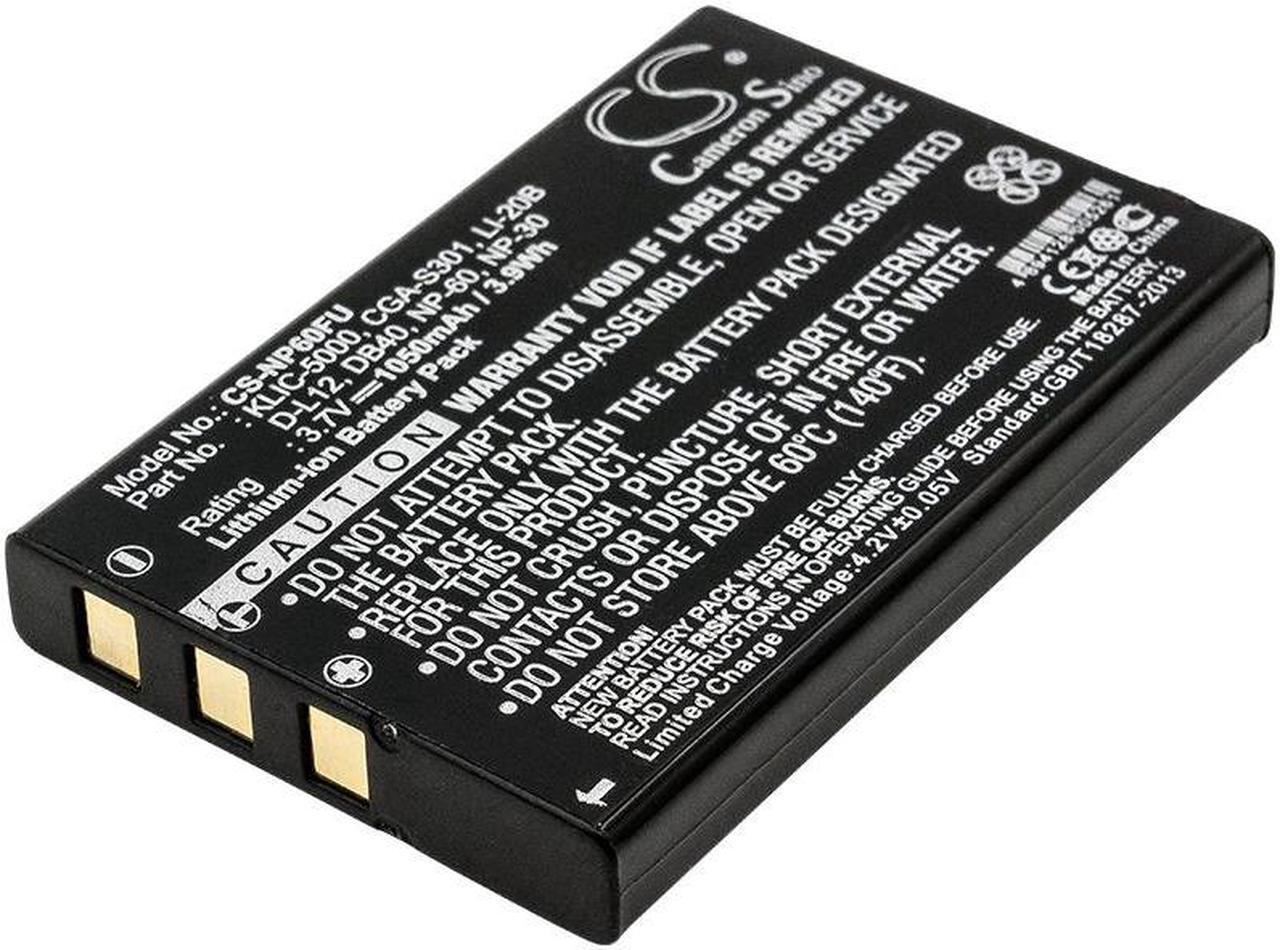 Main image of Estry Battery Replacement for Praktica DVC 5.7 FHD DC-52 DVC-5.2-FHD DVC 7.1Z M8 DC52 HD11.0i HD 11.0i DVC 6.1 DVC 5.1 HDMI DVC 5.2 FHD M-8 i-8 i8