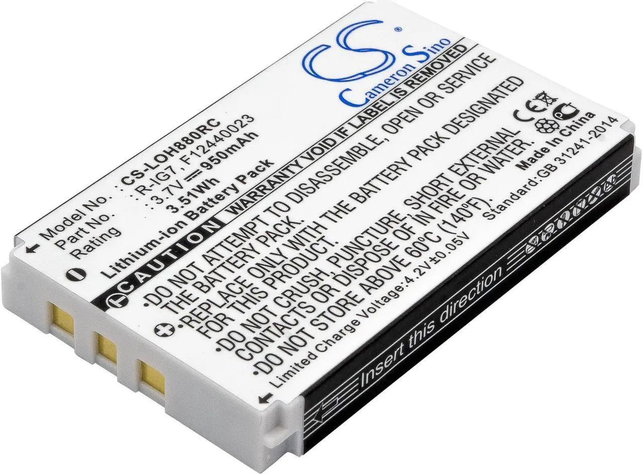 Main image of Battery Replacement for Harmony 720 Remote Harmony One Harmony 890 Harmony 880 Remote Harmony 880 Pro NTA2340 HHD10010 1903040000 R-IG7 M41B 815000037 190304200 R1G7 RIG7 190304-0004 190304-200
