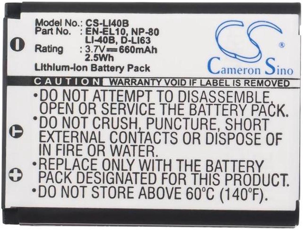Alt view image 5 of 5 - Estry Battery Replacement for Praktica DCZ14.Z4 Luxmedia 14-Z80S Luxmedia 14-Z4 Luxmedia 14-04 Luxmedia 14-Z50S Luxmedia 14-Z4TS Luxmedia 16-Z51 Luxmedia 14-Z80 Luxmedia 12-04 Luxmedia 14-Z5