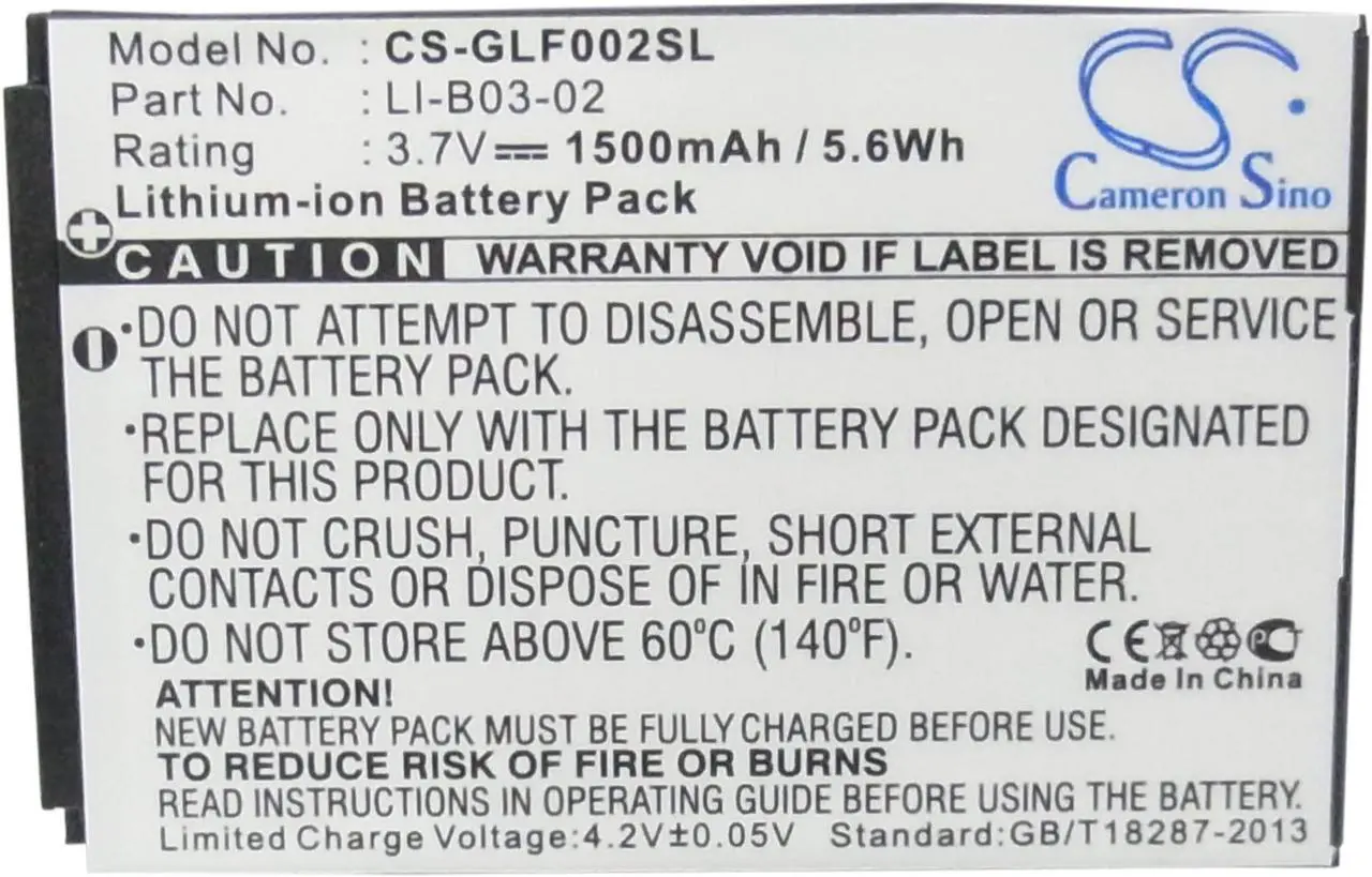 Alt view image 5 of 5 - Estry Battery Replacement for Golf Buddy Platinum Range Finder World Platinum II World Platinum Platinum GB3 LI-B03-02