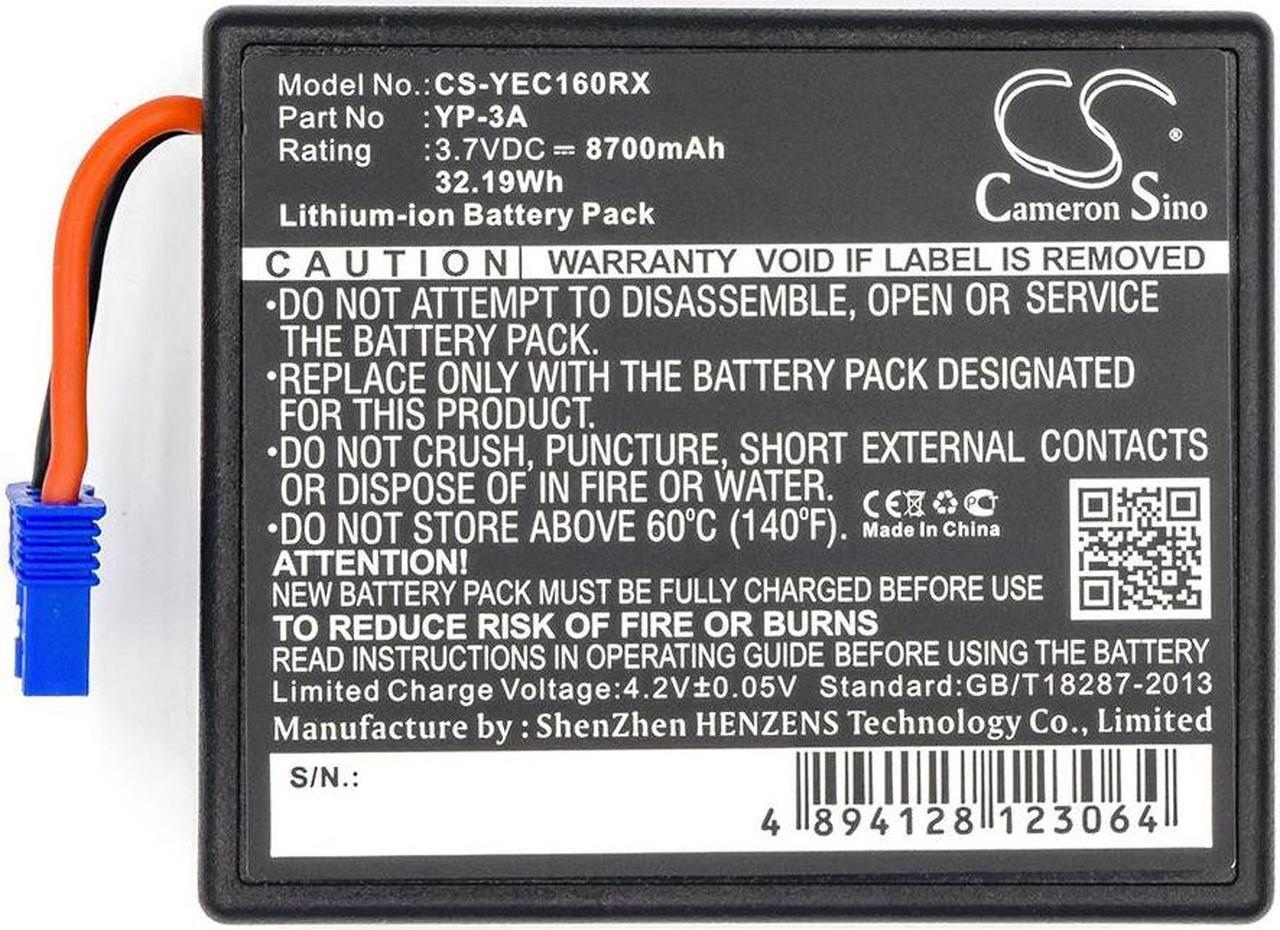 Alt view image 3 of 4 - Estry Battery Replacement for YUNEEC ST16 Pro Remote Controller ST16 Controller ST16 Remote Controller H480 Drone Remote Control ST16 Pro Controller ST16F ST16 58-000160 YP-3A