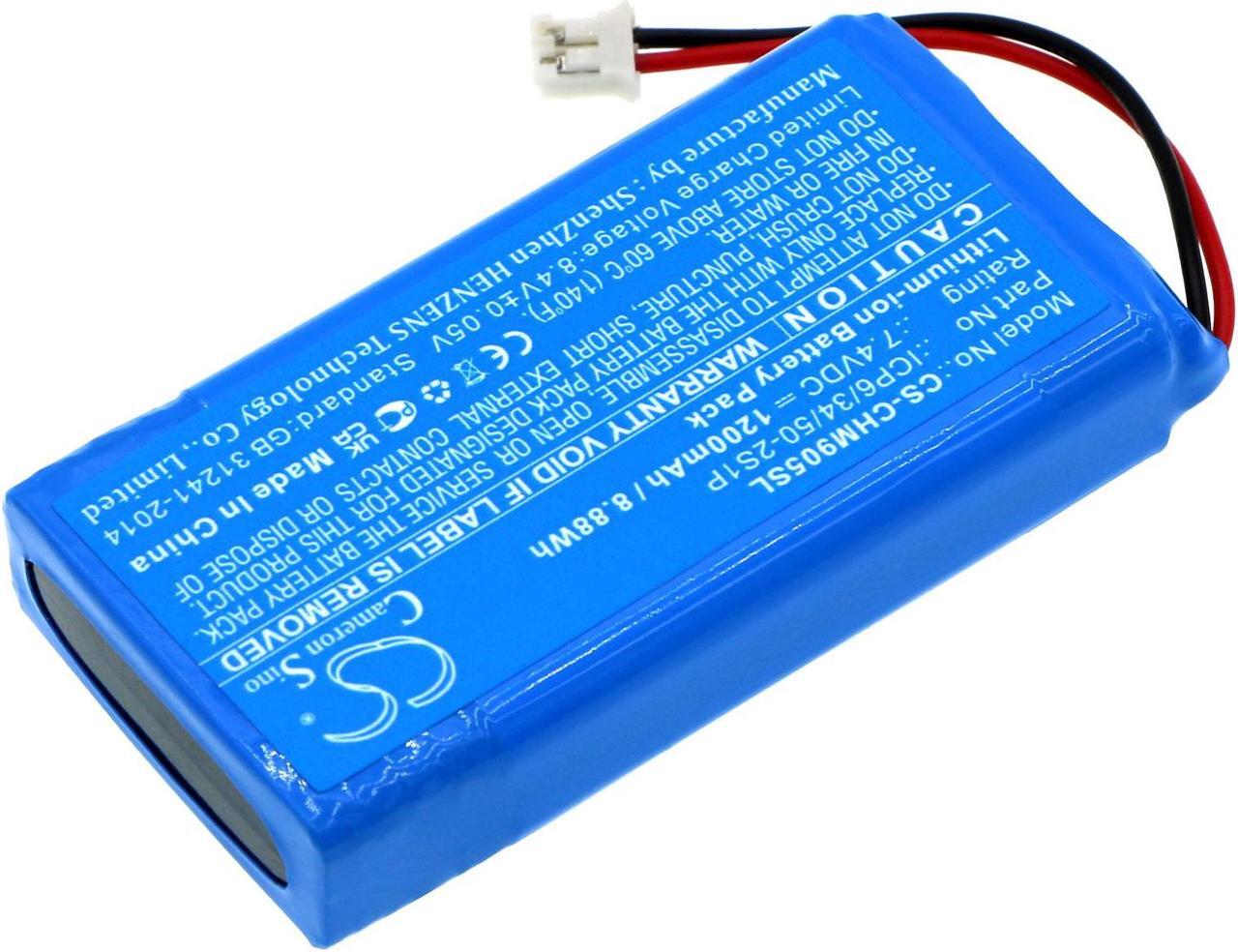 Alt view image 2 of 5 - Estry Battery Replacement for Chord MOJO Headphone Amplifier ICP6/34/50-2S1P