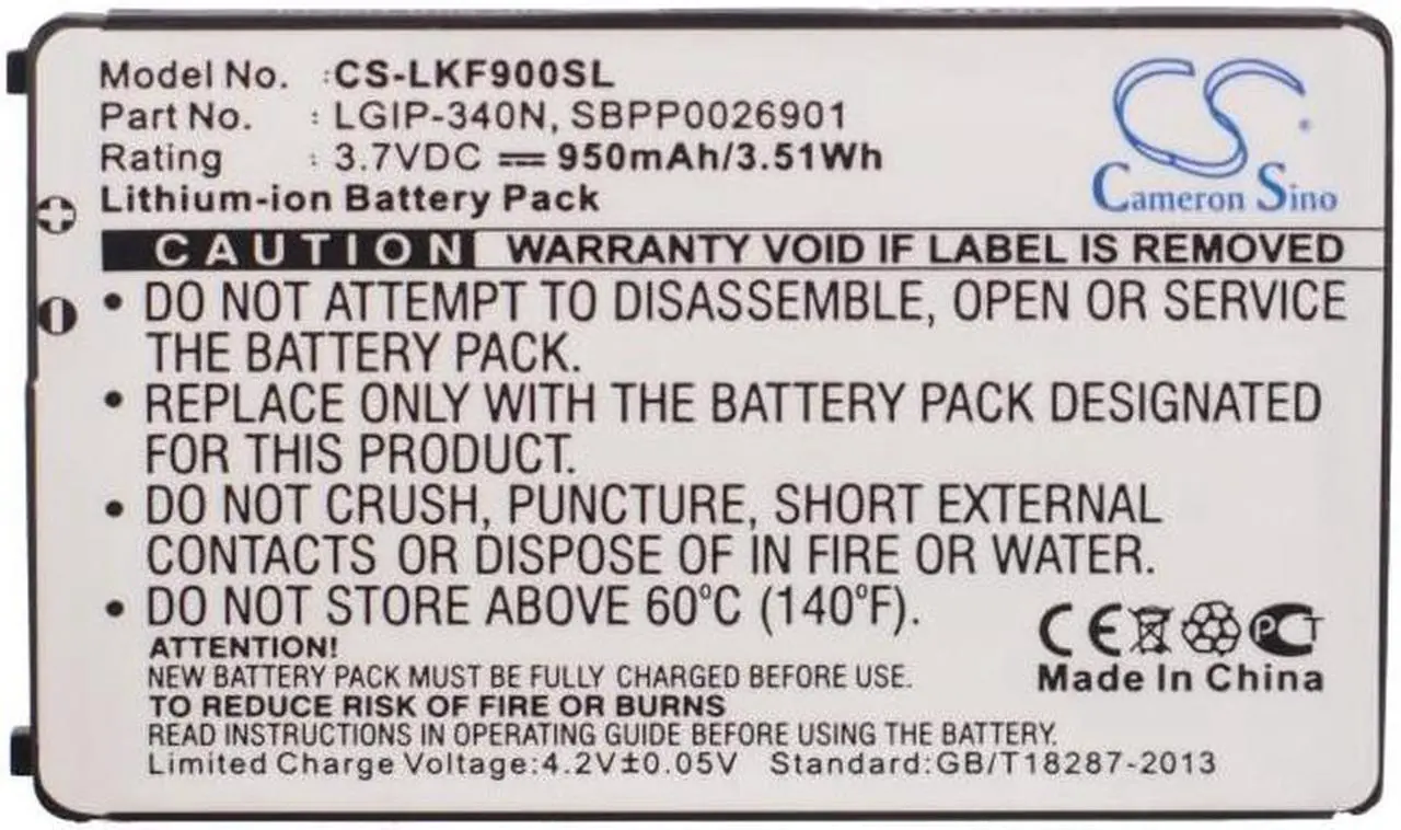 Alt view image 5 of 5 - Estry Battery Replacement for LG AX265 BANTER GW525 GT550 Encore GW370 VN530 Octane VN530 Neon II Banter AX265 UX840 Xenon GR500 GW520 VM-101 LX265 RUMOR 2 LGIP-340N SBPP0026901 SPPP0018575