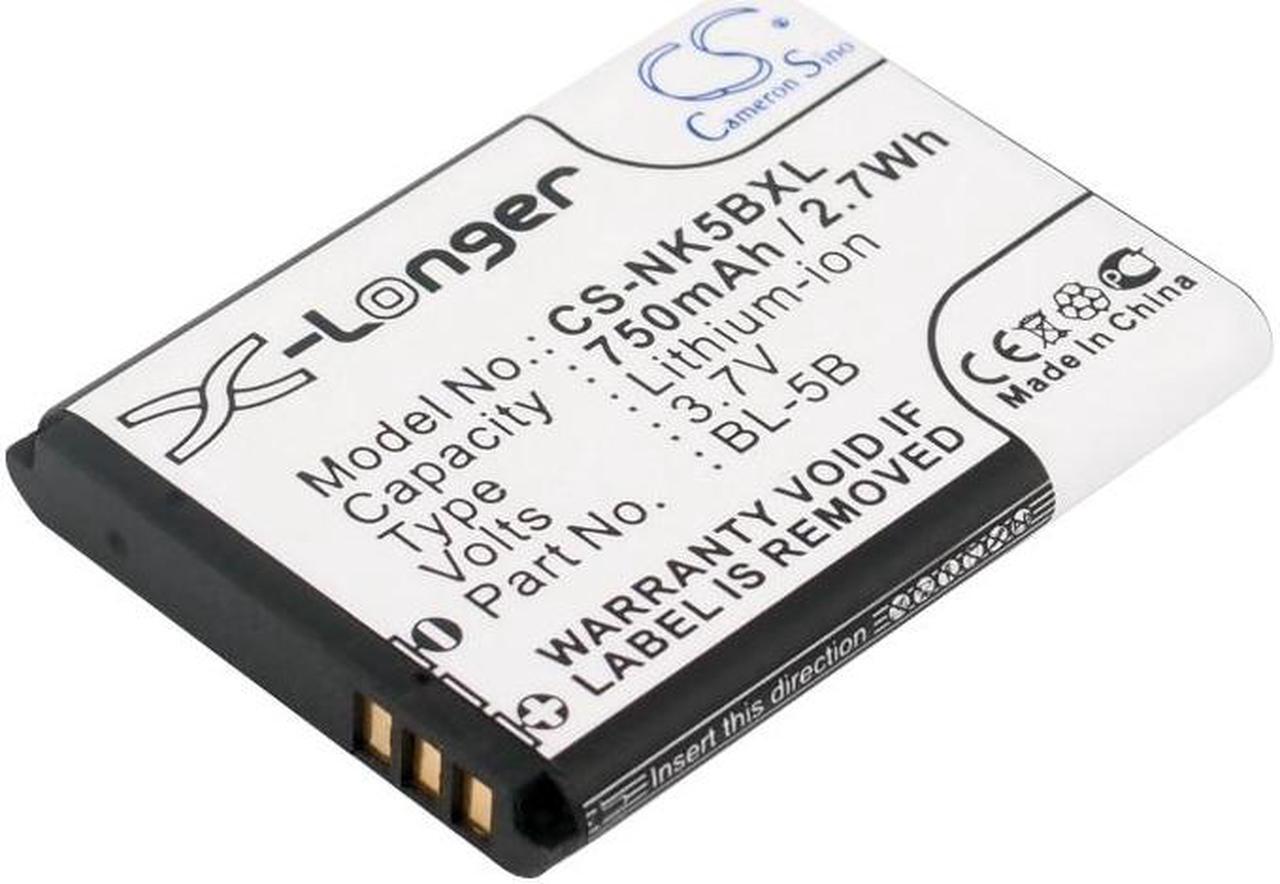 Main image of Estry Battery Replacement for 5300 5500 6060 5140 6021 BL-5B