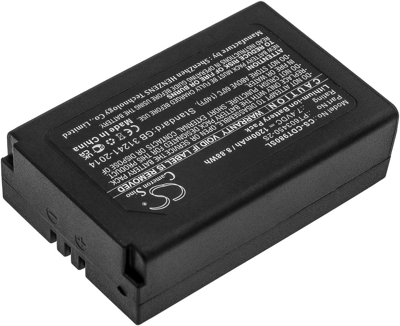 Alt view image 2 of 5 - Estry Battery Replacement for Peaktech 3440 Multimeter P3340 PT603450-2S