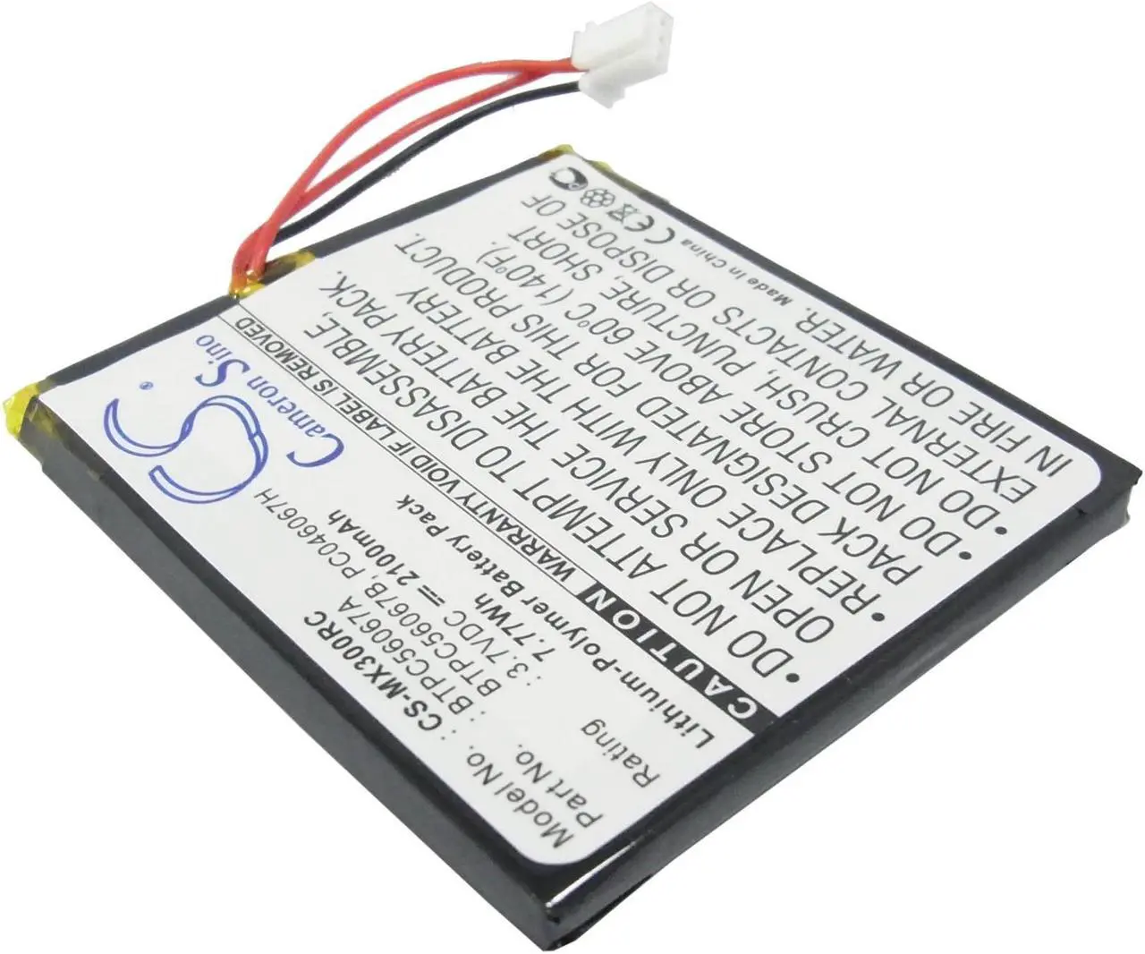 Alt view image 2 of 5 - Estry Battery Replacement for C2N-DAP8 MT-1000C Mini Wireless Ha CNX-PAD8A MT-100 STX-1700C CNAMPX-16X60 MT-1000C-DS MT-1000c TPS-4L MT-1000C-BTP