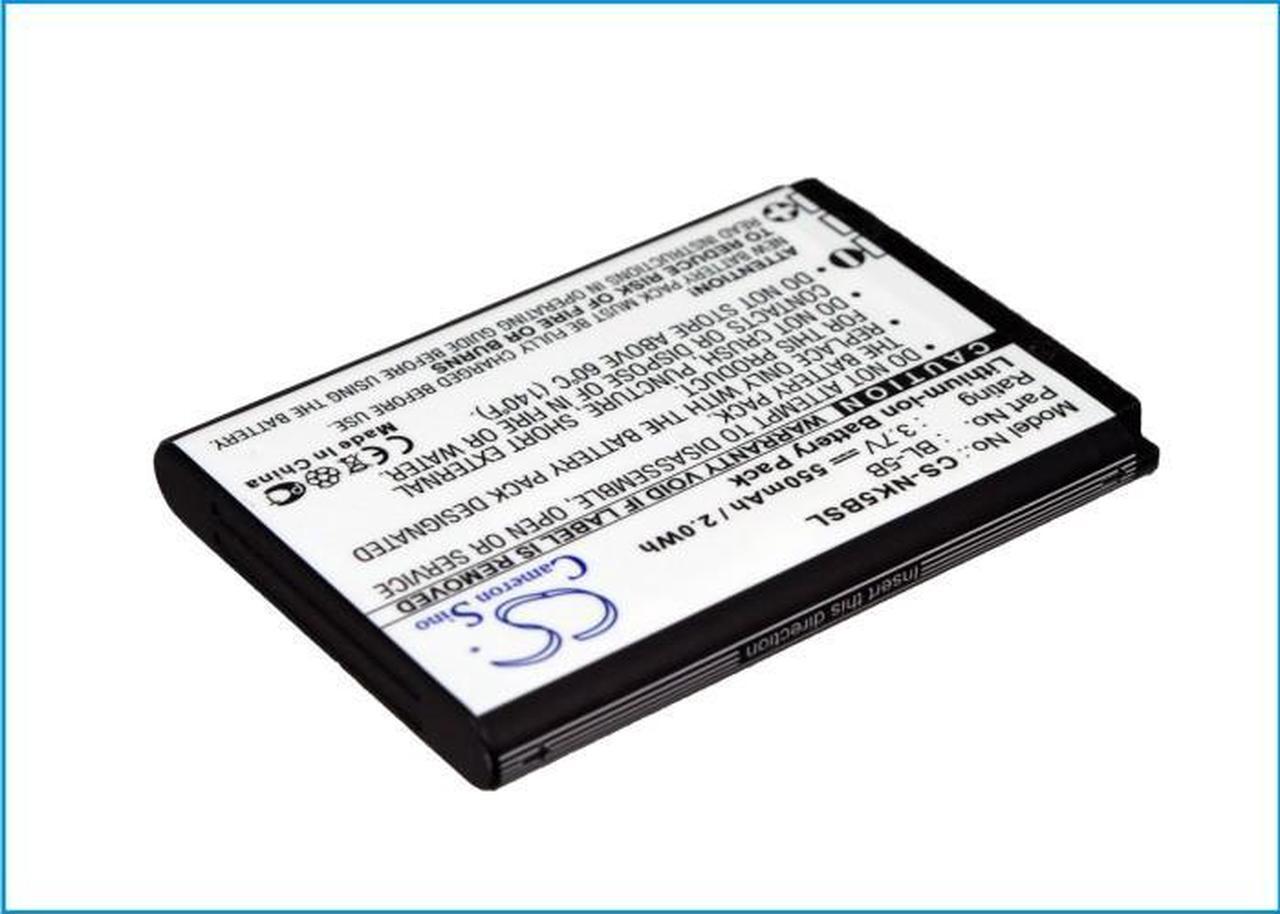 Main image of Estry Battery Replacement for 7260 7360 6021 6122c 5140i 3230 3220 6121 classic 2610 6124 classic 6120 Classic N90 5500 Sport 6062 5500 5300 5320 XpressMusic 6020 5140 6061 N80 5200 6060 BL-5B