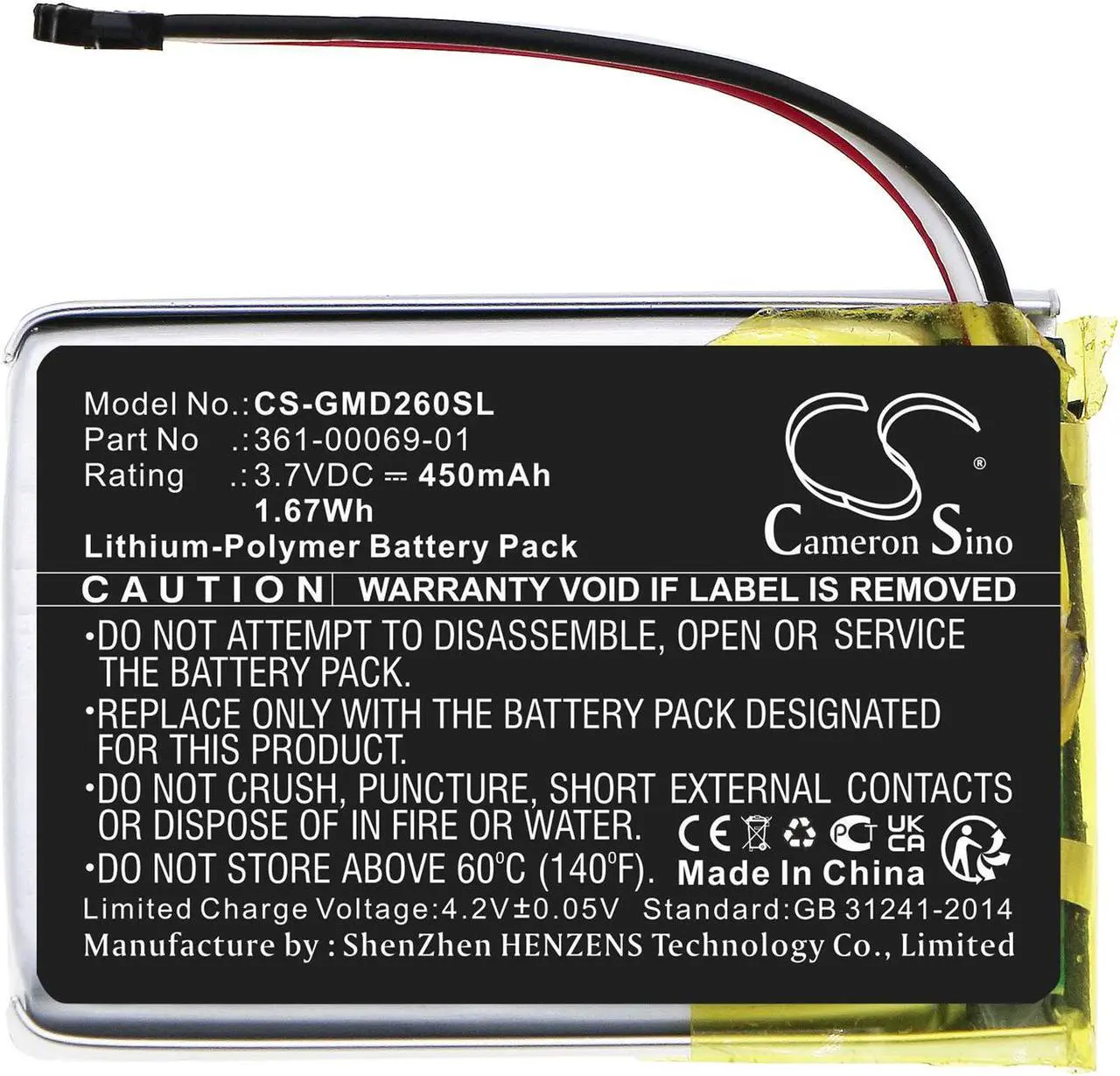 Alt view image 3 of 5 - Estry Battery Replacement for O2ADNH02 Delta Upland dog device traini 010-02608-10 Delta XC Receiver Delta SE Dog Training Collar R Delta Sport Receiver 010-11925-00 361-00069-01