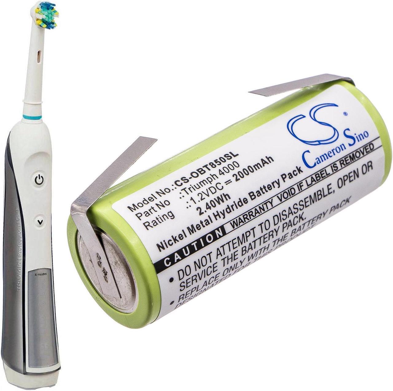 Alt view image 4 of 5 - Estry Ni-MH Battery Replacement for Oral-B Triumph 4000 3745 3761 3762 - Standard Consumer Electronics Charger, Single Pack