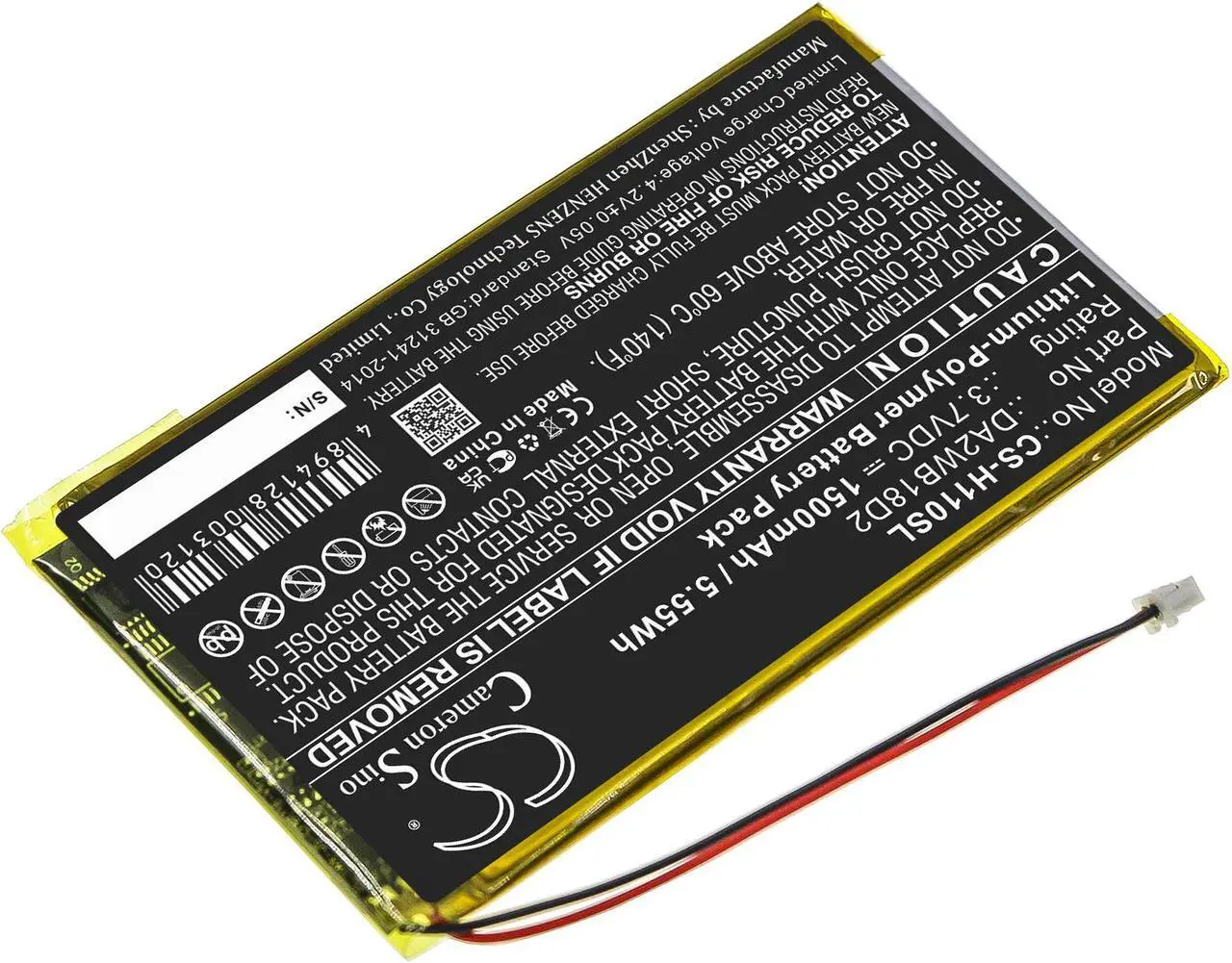 Alt view image 2 of 5 - Estry Battery Replacement for iRiver H320 H140 H110 H120 H340 MP3 Playmer DA2WB18D2