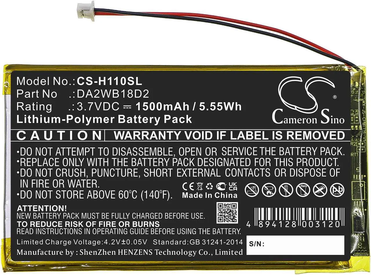 Alt view image 3 of 5 - Estry Battery Replacement for iRiver H320 H140 H110 H120 H340 MP3 Playmer DA2WB18D2