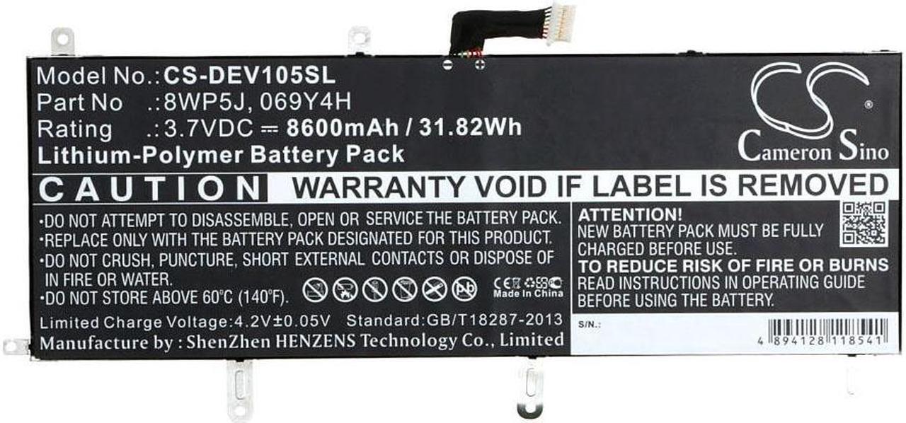 Alt view image 5 of 5 - Estry Battery Replacement for DELL Venue 10 5050 Venue 10 5000 8WP5J 069Y4H