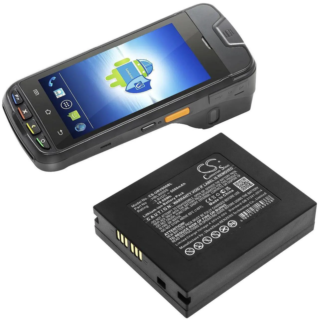 Alt view image 4 of 4 - Estry Battery Replacement for Urovo i9000s HBL9000S