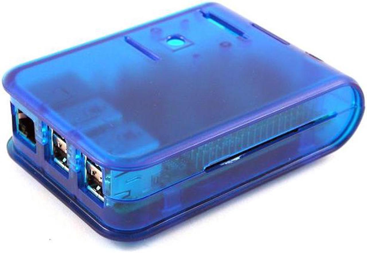 1593HAMPI3TBU - RASPBERRY PI MODEL B+ BLUE ENCLOSURE