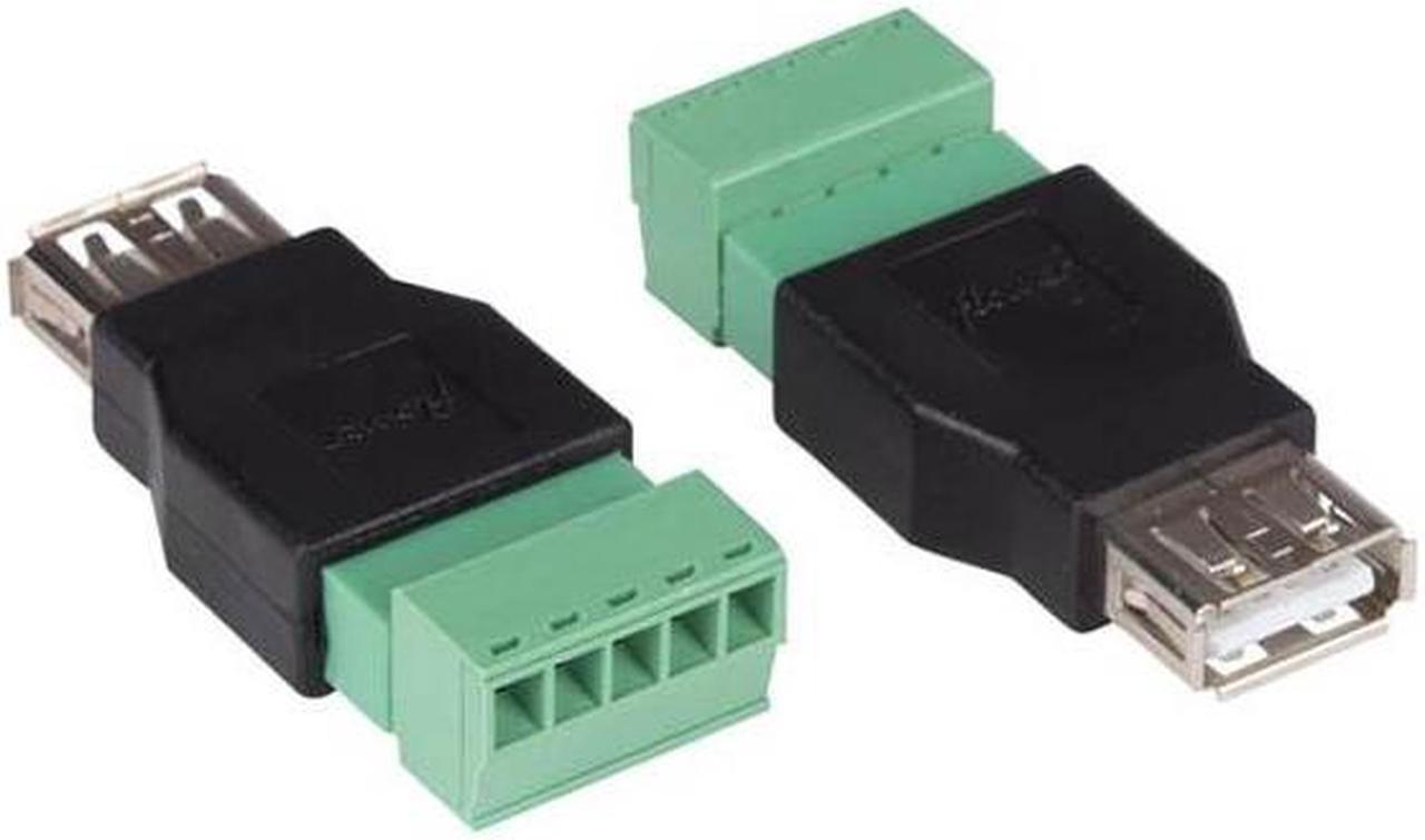 CV052 - USB ADAPTER A FEMALE TO 5PIN SCREW TERMINAL (2 pcs/pkg)