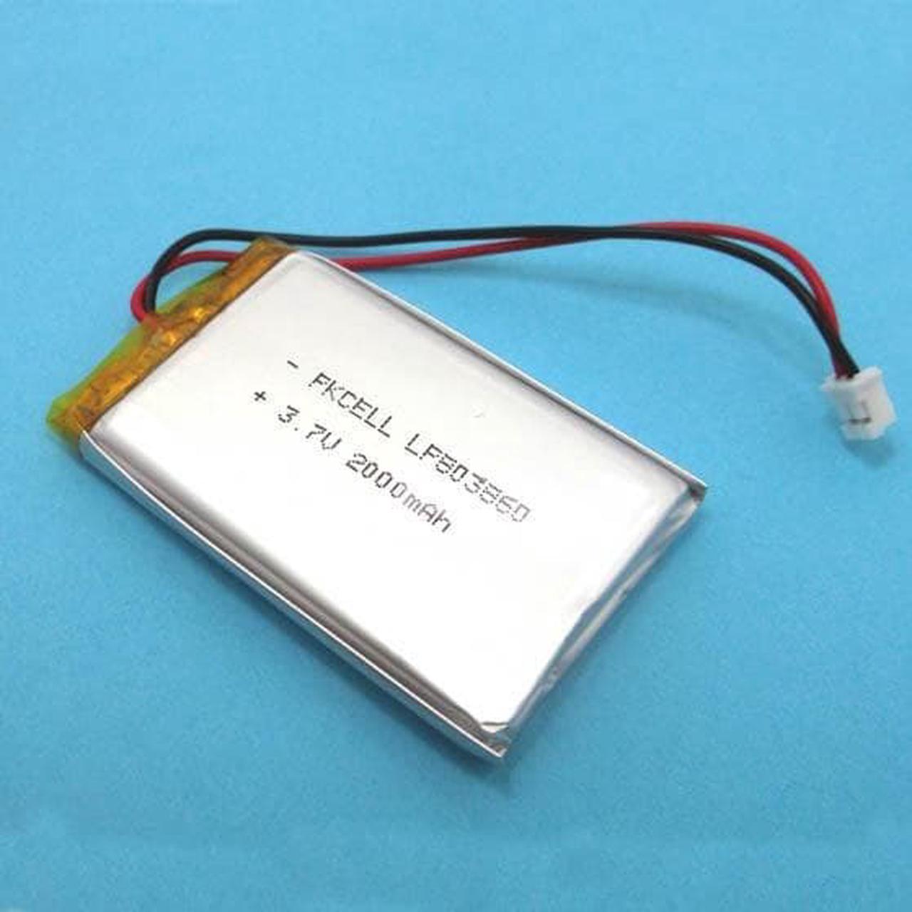 0028 - BATTERY LIPO 3.7V 2000MAH WITH WIRES