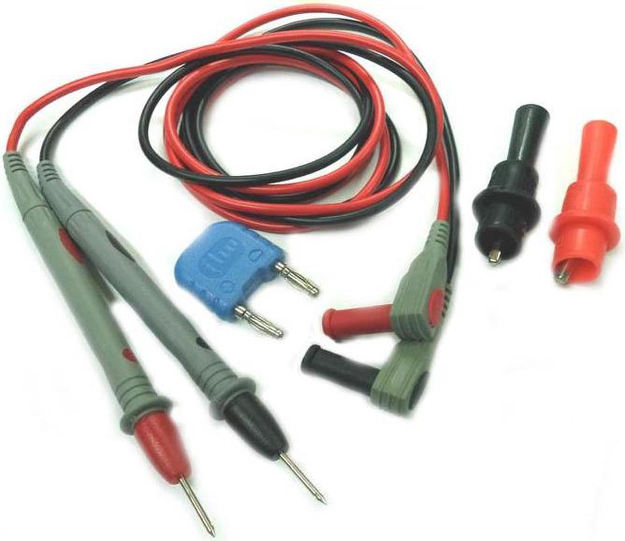 122104 - TEST LEAD MULTI METER 4FT WITH PUSH-ON ALLIGATOR CLIPS RED/BLK