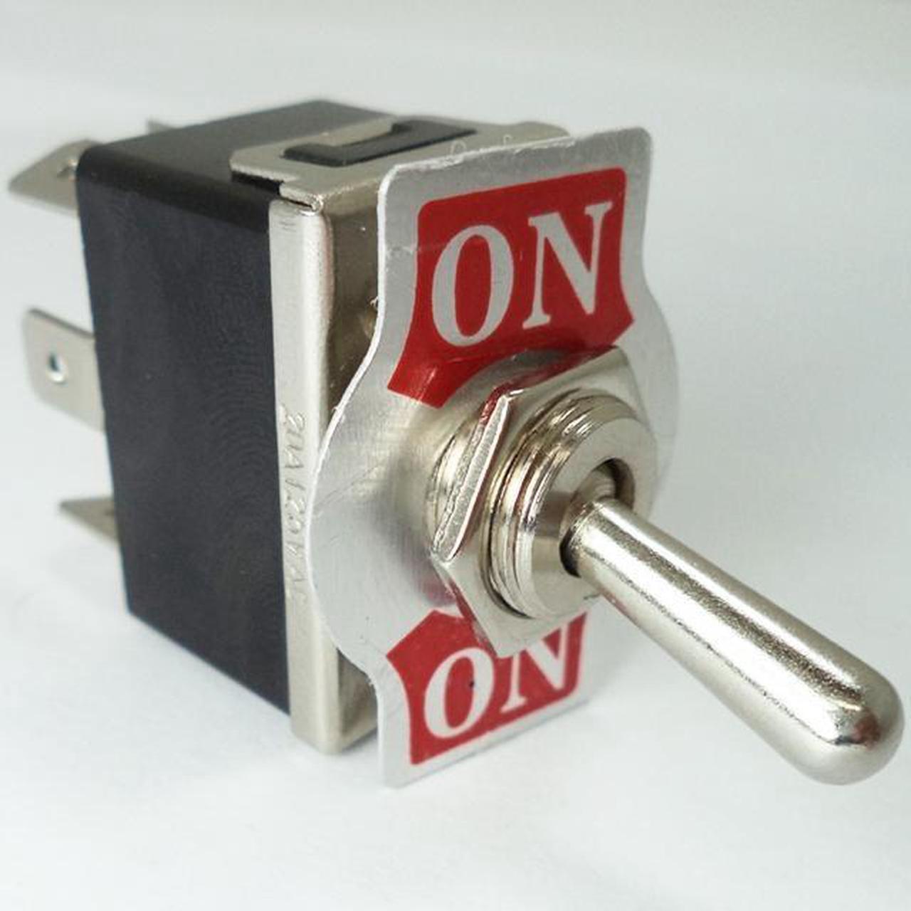 66-1905 - TOGGLE SWITCH 2P2T 20A ON-NONE- ON 125VAC TH QT 12MM HOLE