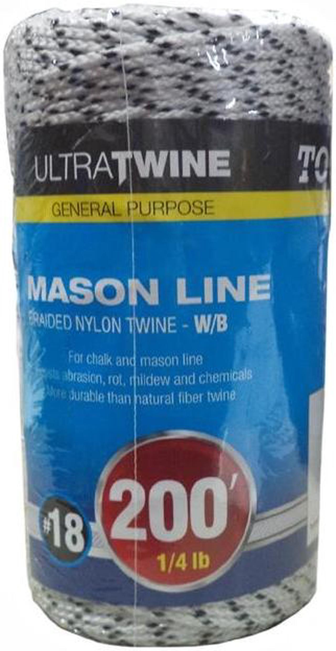 87900023 - ROPE BRAIDED NYLON TWINE W/B 200FT FOR CHALK AND MASON LINE