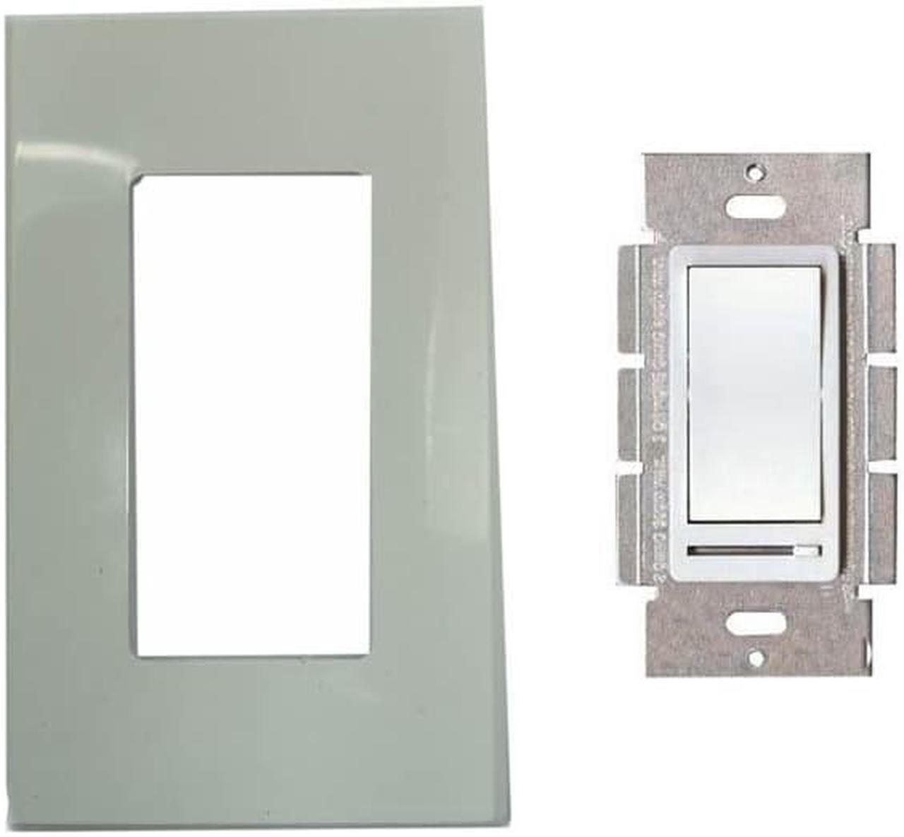 DM600-12-3 - DIMMER SLIDE 120V 150W 3-WAY INSERT WHT DECORA W/DECORA PLATE