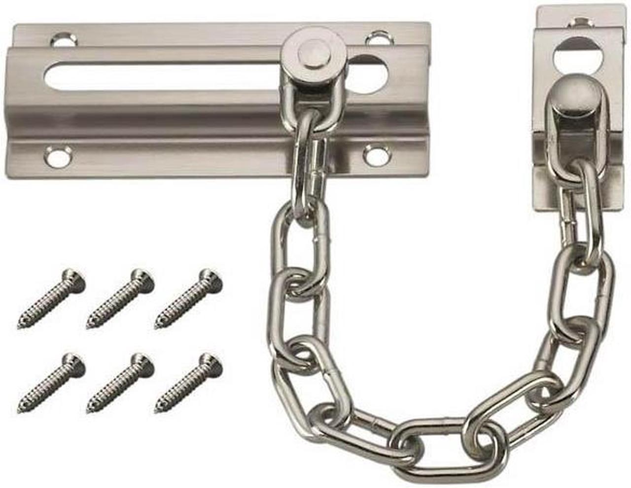 191528 - CHAIN DOOR GUARD 4-1/4IN NICKEL PLATED