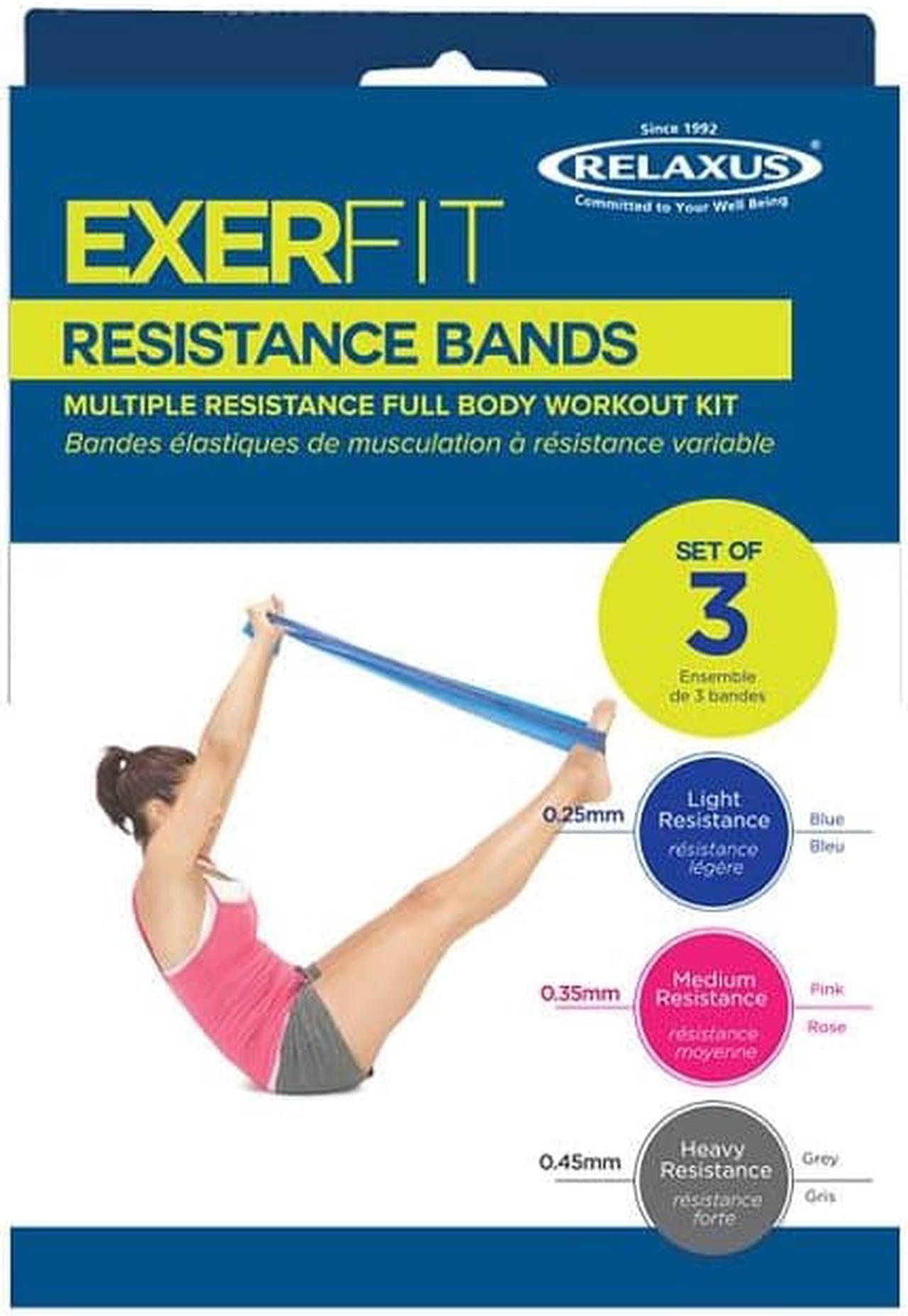 709385 - EXERFIT RESISTANCE BAND SET 3PCS/SET